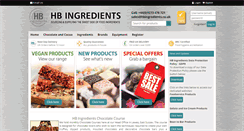 Desktop Screenshot of hbingredients.co.uk